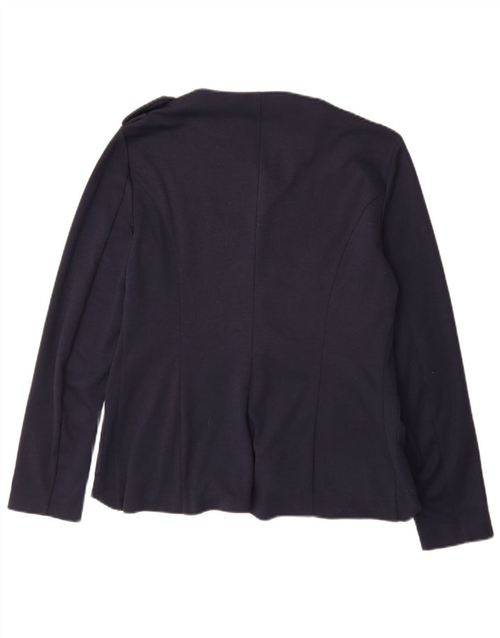 Женский пиджак Benetton с 1 пуговицей и 1 пуговицей UK 12, средний темно-синий