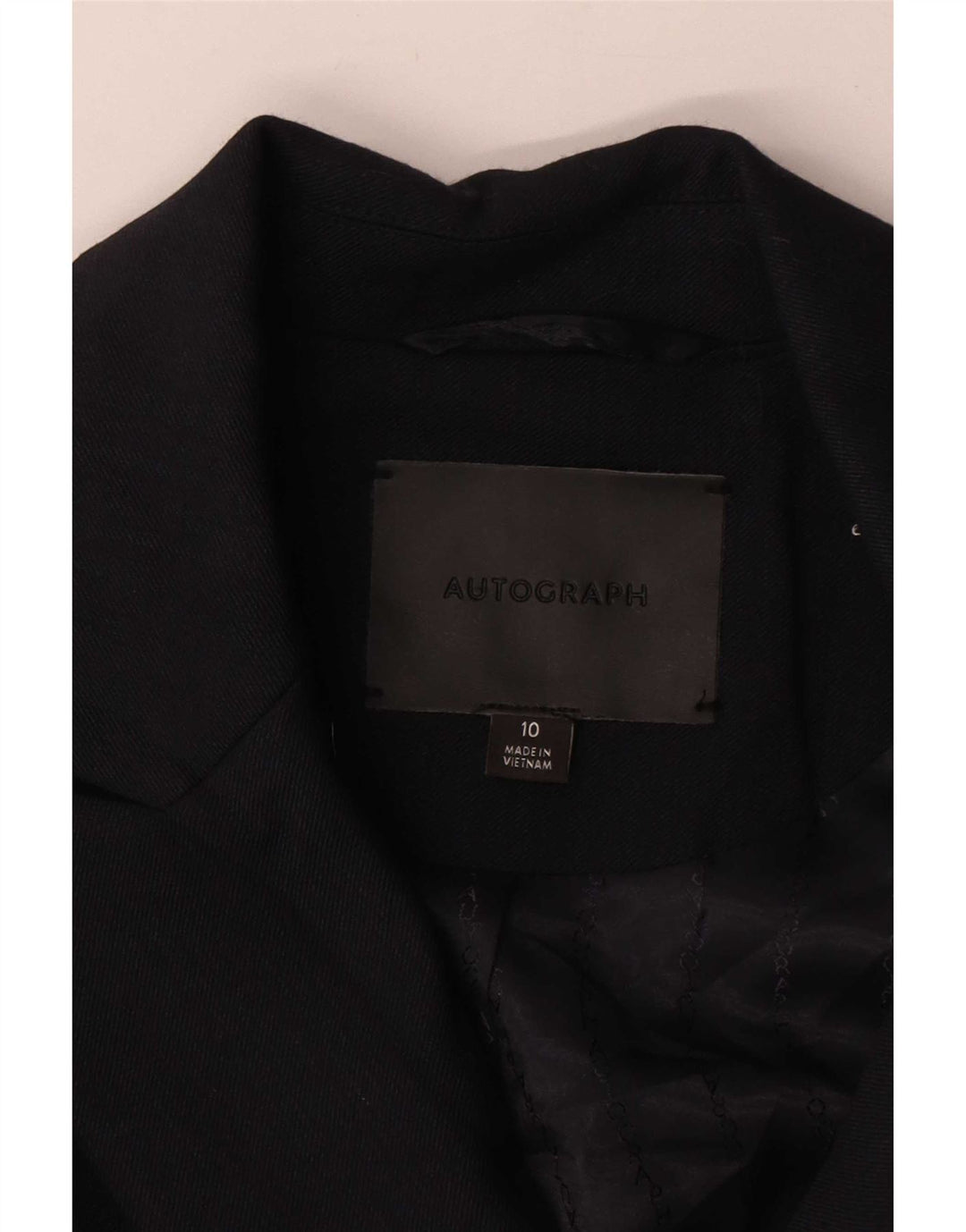 Женский пиджак Marks & Spencer Autograph UK 10, маленький темно-синий