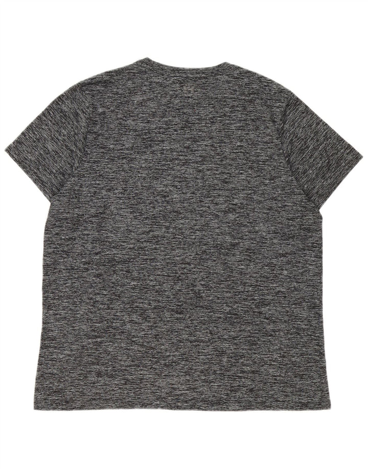Мужская футболка Under Armour Top XL серого цвета с крапинками из полиэстера