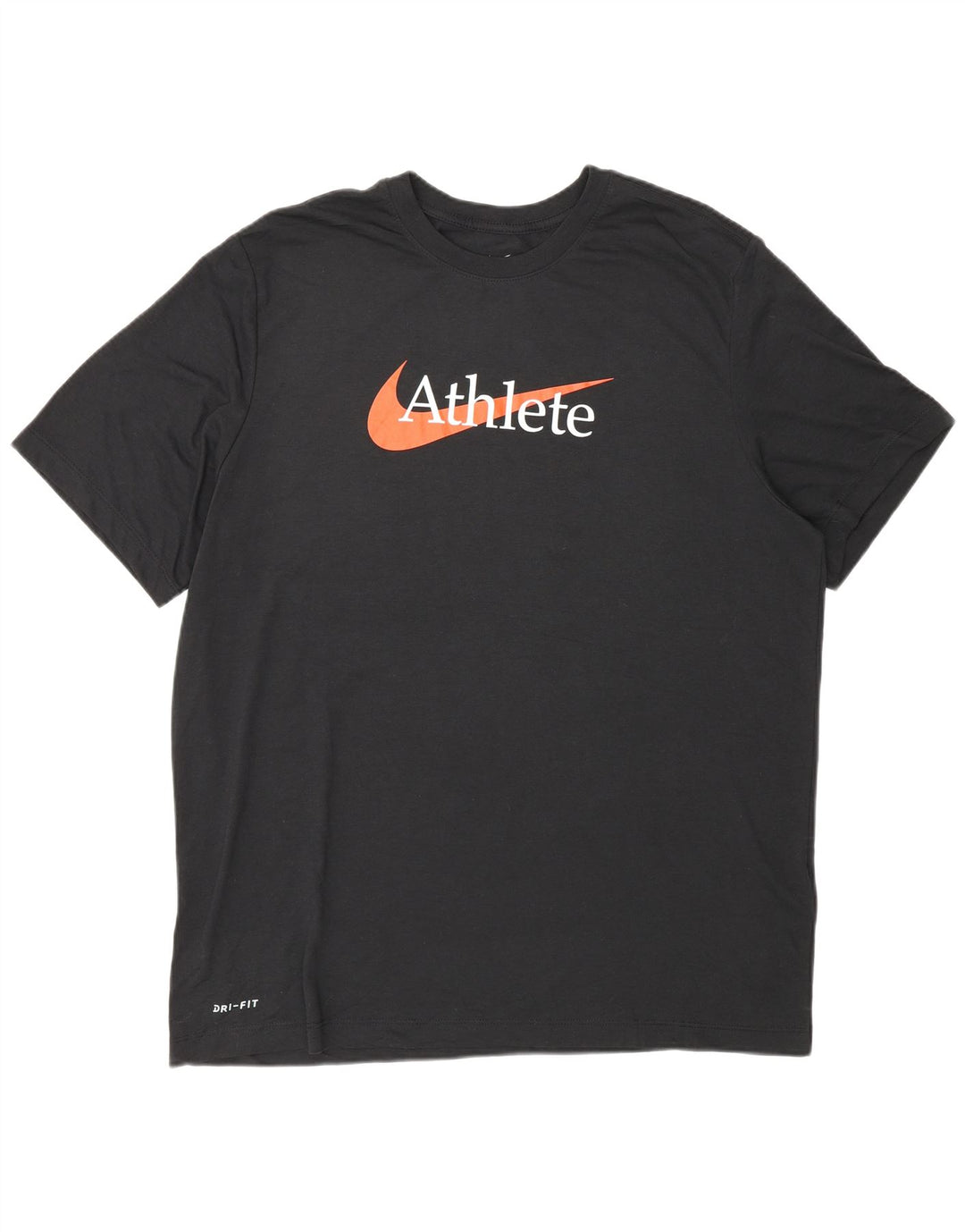 Мужская футболка с рисунком Nike Dri Fit Top XL, черный полиэстер