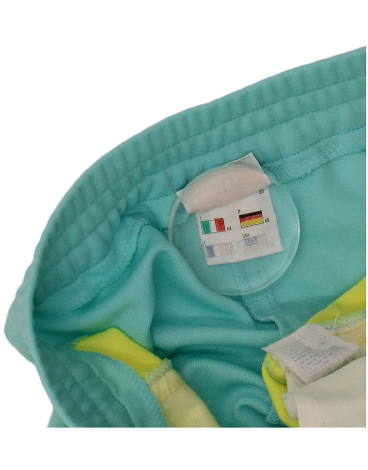 ELLESSE Женские повседневные шорты IT 44 Medium W32 Синий Полиэстер с цветными блоками