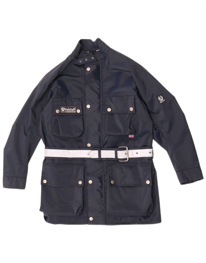 Куртка Belstaff Racer для мальчиков 9–10 лет, темно-синяя, нейлоновая