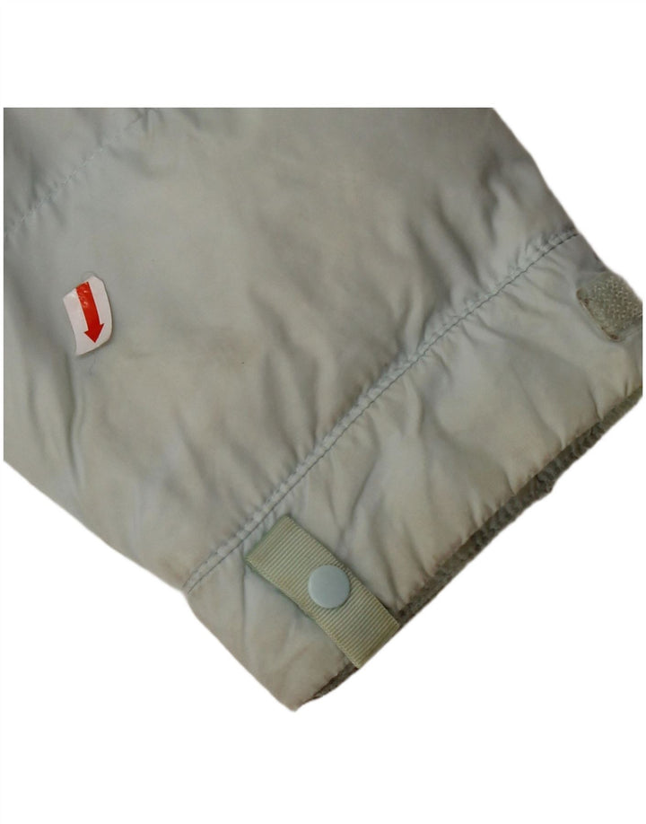THE NORTH FACE Женская стеганая куртка с графическим рисунком UK 14, средний синий цвет с цветными блоками