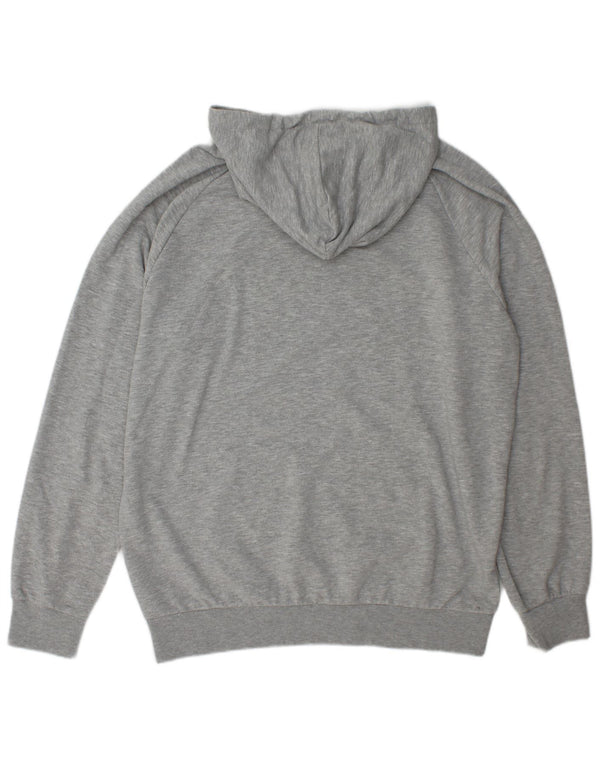 Hummel Мужской джемпер с капюшоном с рисунком XL, серый в крапинку, полиэстер