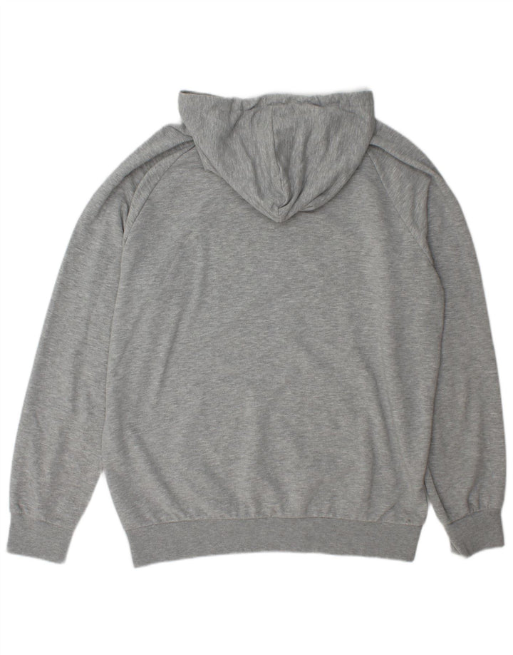 Hummel Мужской джемпер с капюшоном с рисунком XL, серый в крапинку, полиэстер