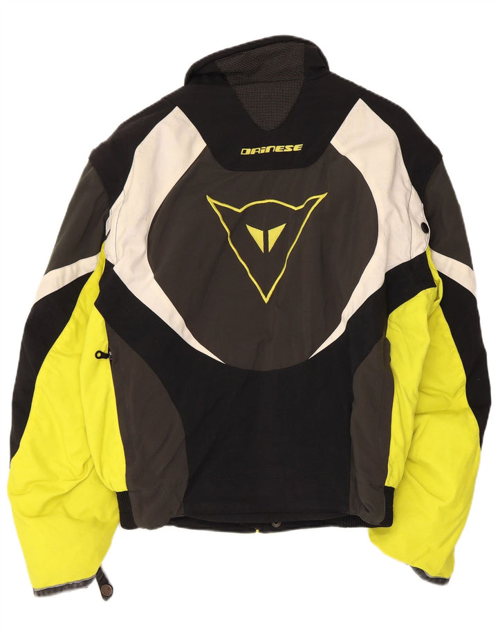Мужская куртка-гонщик Dainese UK 38, средний черный, с цветными блоками