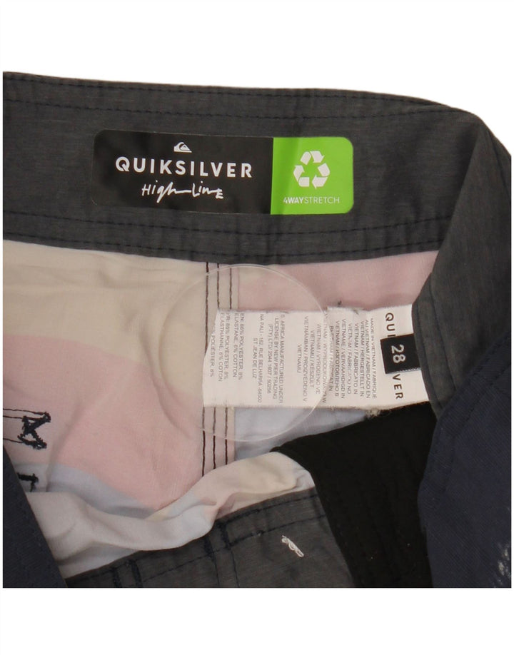 Мужские шорты для плавания Quiksilver, маленькие полиэстеровые шорты в разноцветную полоску
