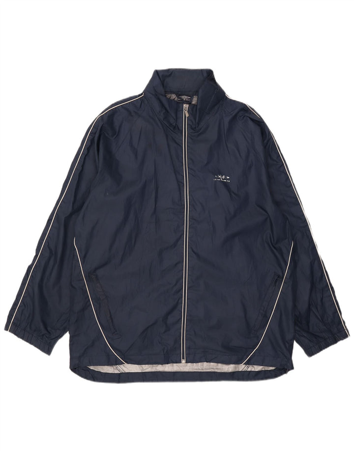 Мужская дождевик с капюшоном Umbro UK 40, большой темно-синий полиэстер