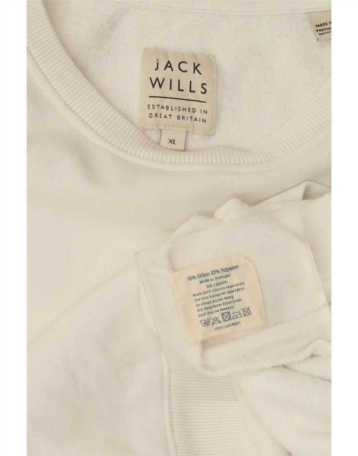 Мужской свитшот Jack Wills XL, белый хлопок