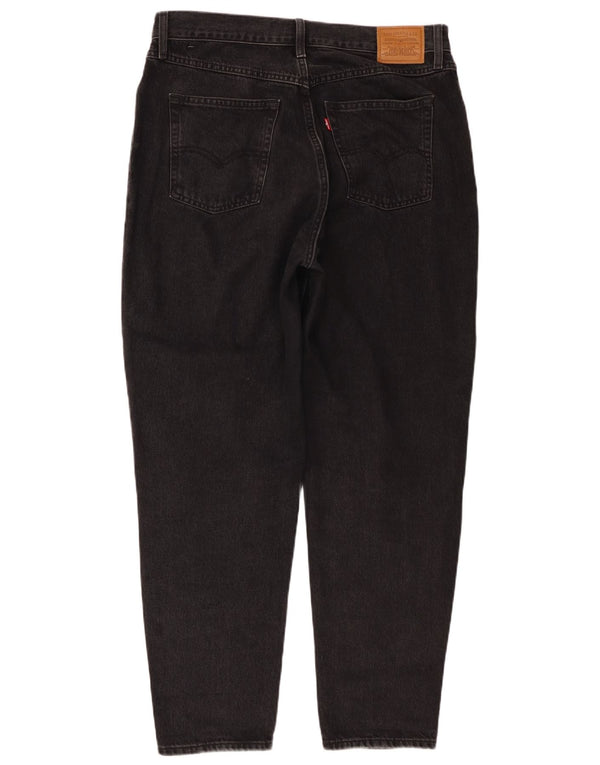 Женские зауженные джинсы Levi's Mom Jean W33 L30, черные хлопковые 90-е