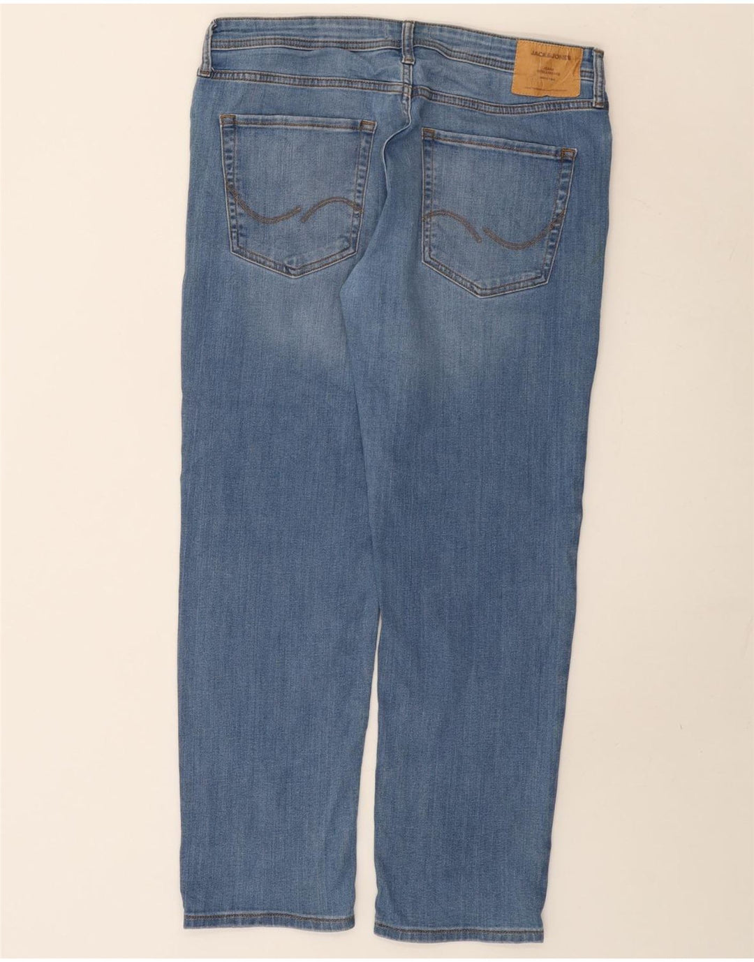 Мужские узкие джинсы Jack & Jones W34 L30, синий хлопок