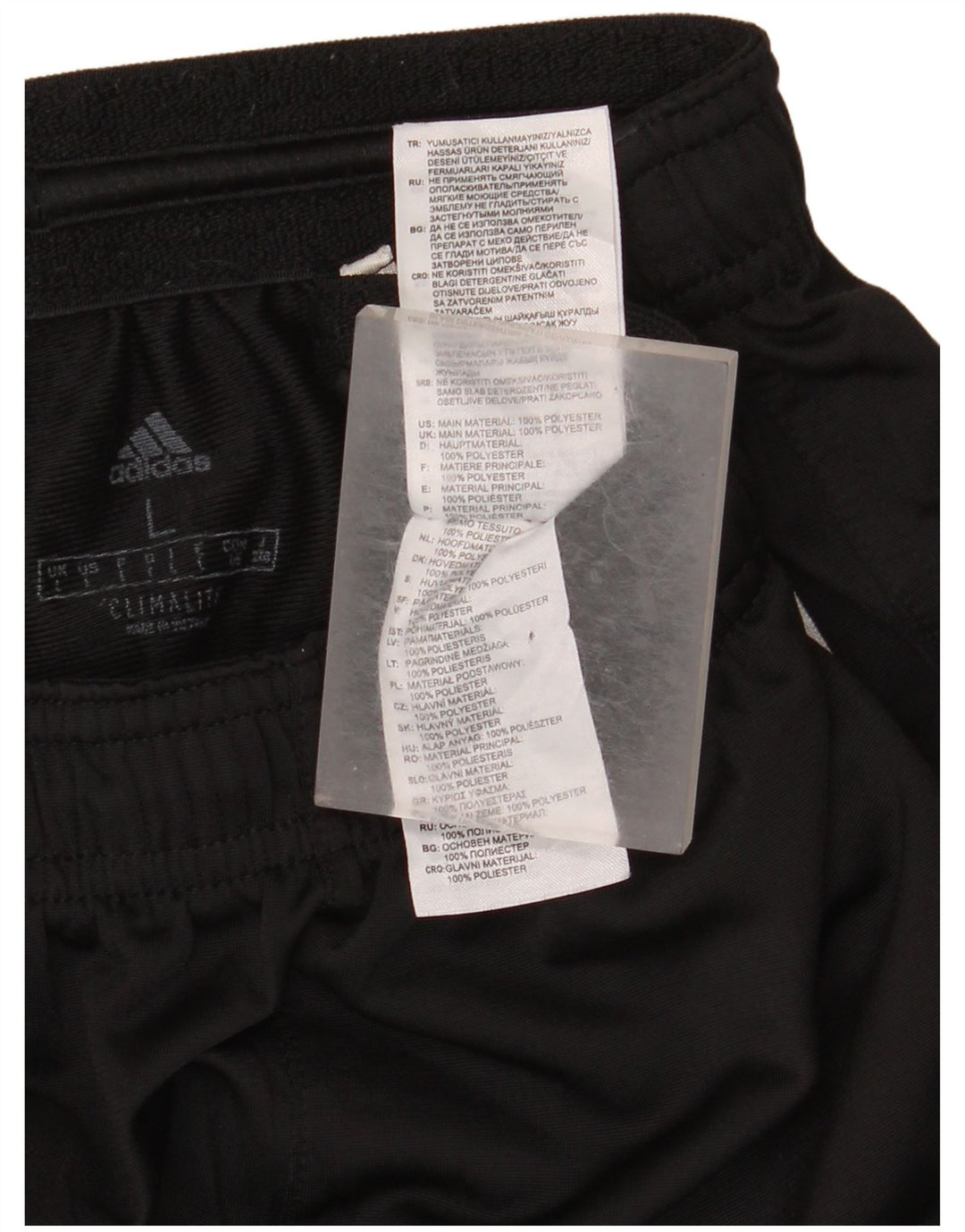 Женские спортивные брюки Adidas Climalite UK 14, большой черный полиэстер