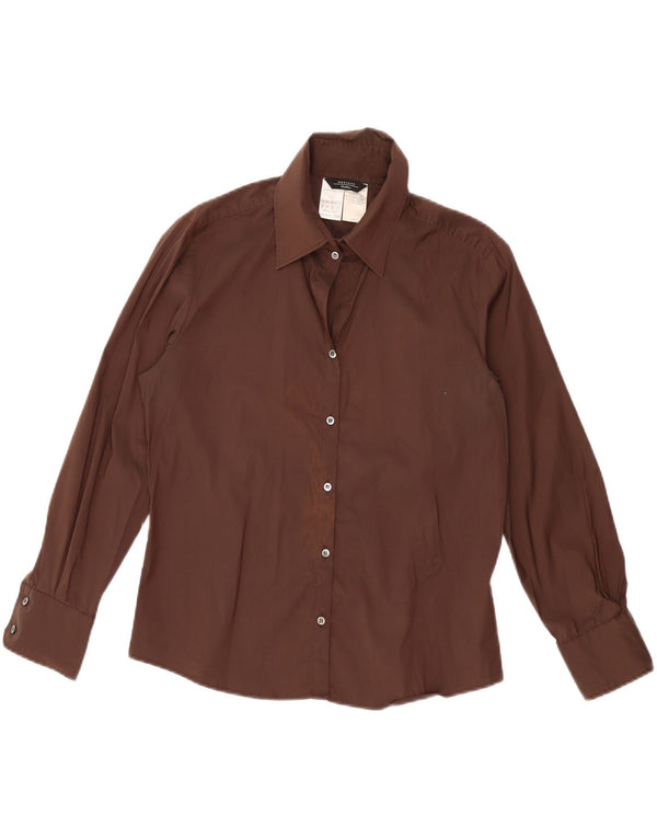 Женская рубашка WEEKEND UK 16, большая коричневая, хлопок