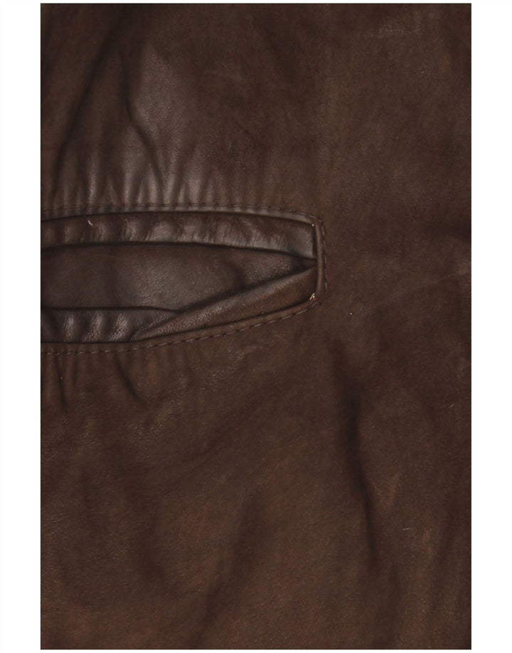 Винтажная мужская кожаная куртка IT 48 Medium Brown Leather