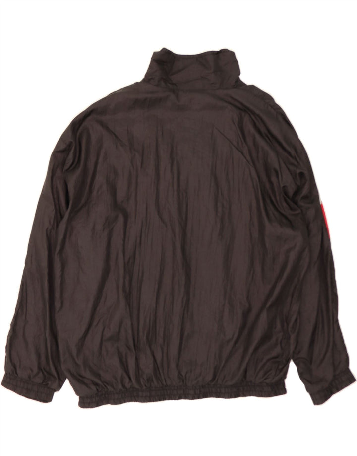 VINTAGE Mens Tracksuit Top Jacket XL Black Colourblock Vintage Vintage and Second-Hand Vintage from Messina Hembry 