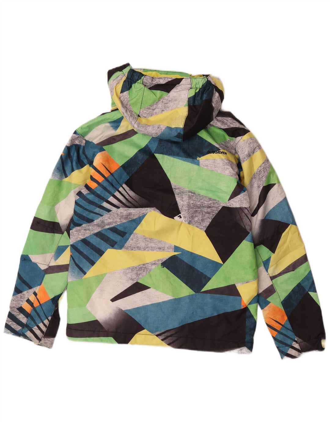 Куртка-ветровка Quiksilver для мальчиков 11–12 лет, разноцветная с геометрическим узором