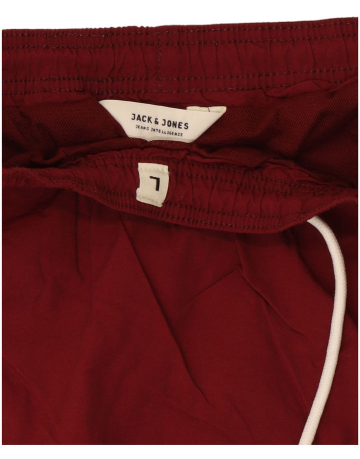 Мужские шорты для плавания Jack & Jones с рисунком, большие бордовые, полиэстер