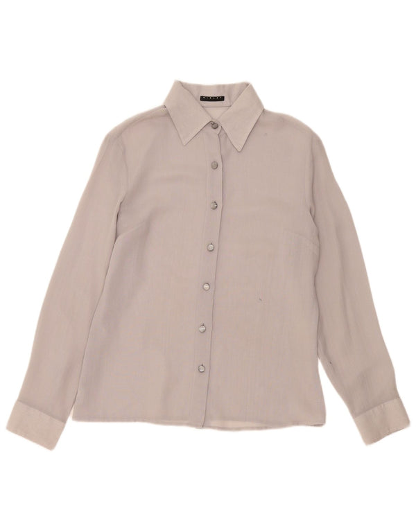 Женская рубашка Sisley UK 14 средний серый