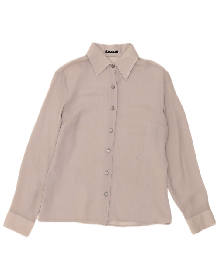 Женская рубашка Sisley UK 14 средний серый