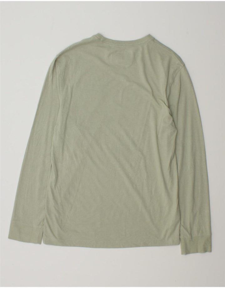 EDDIE BAUER Mens Legendwash Top Long Sleeve Small Green Cotton Vintage Eddie Bauer and Second-Hand Eddie Bauer from Messina Hembry 