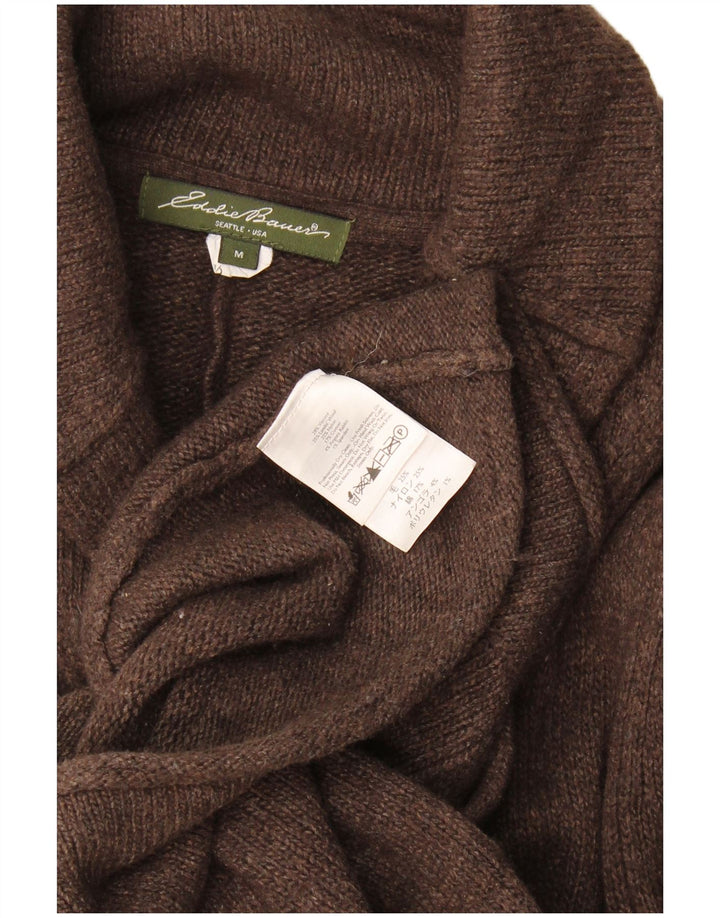 Женский кардиган Eddie Bauer, свитер UK 12, средний коричневый, ангора