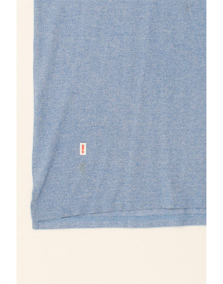 CHAMPION Mens Polo Shirt Medium Blue Flecked Cotton Vintage Champion and Second-Hand Champion from Messina Hembry 