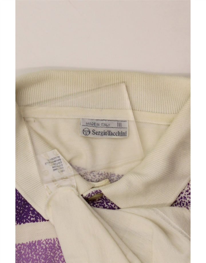 Мужская рубашка поло SERGIO TACCHINI, маленькая хлопковая рубашка в белую полоску