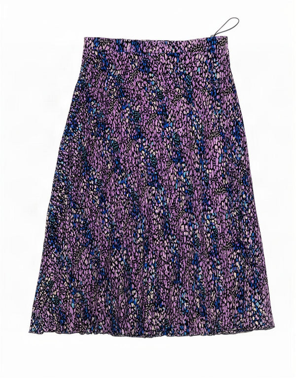 Marks & Spencer Womens A-Line Skirt UK 14 Large W34 Multicoloured Spotted