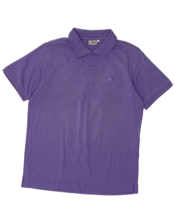 LOTTO Mens Polo Shirt Large Purple