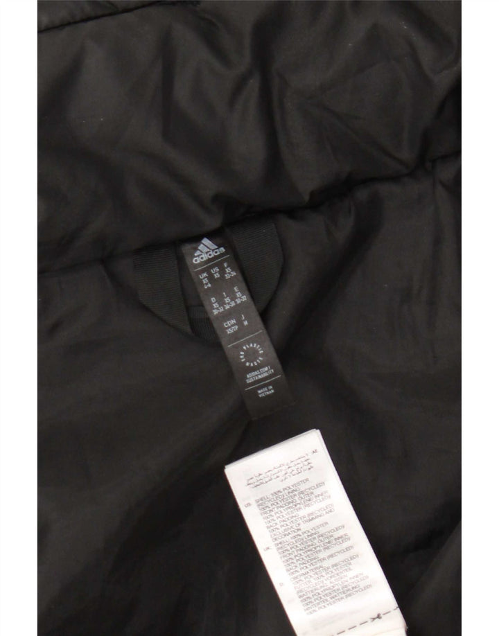 Женская утепленная куртка Adidas Oversized с графическим рисунком UK 4/6 XS, черный полиэстер
