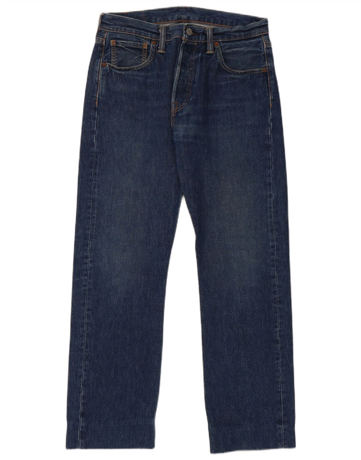 Мужские прямые джинсы Levi's 501 W30 L28 темно-синие, хлопок