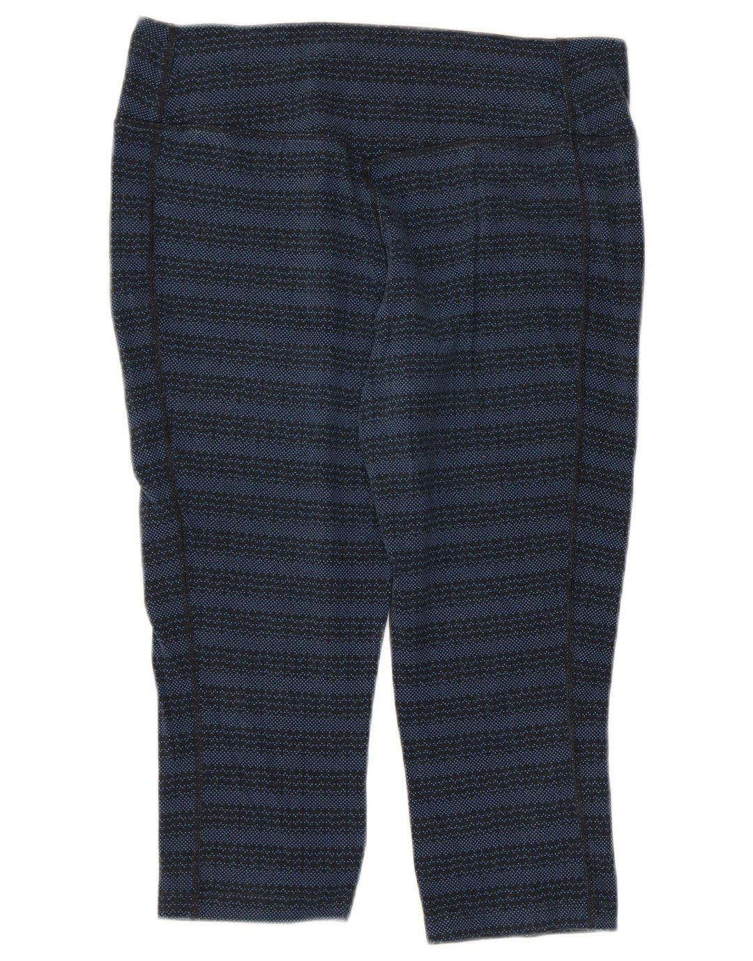 Женские леггинсы-капри NIKE Dri Fit UK 14, большие хлопковые темно-синие полоски