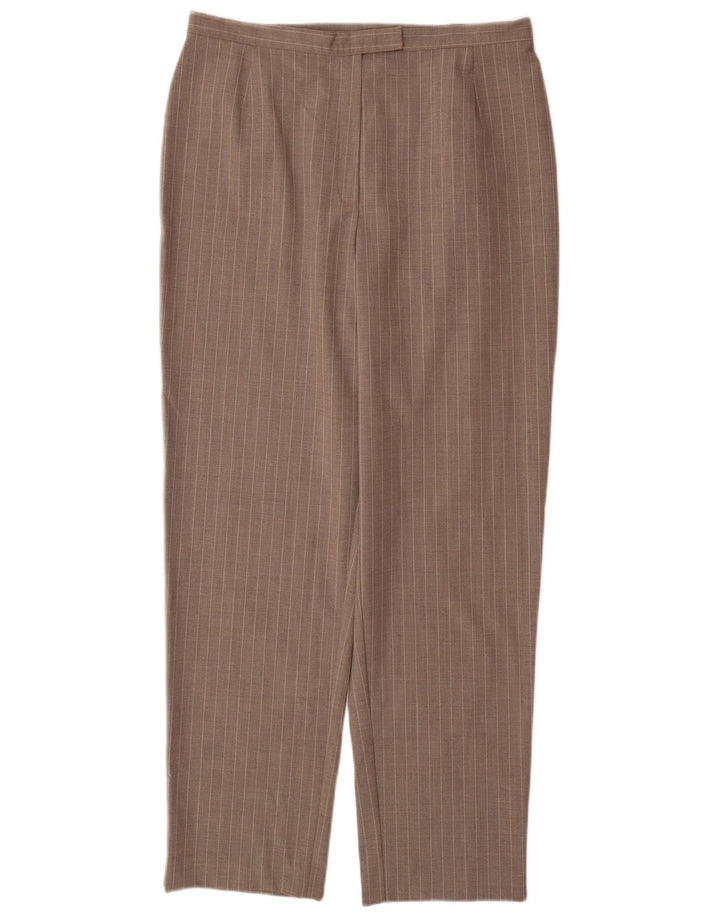 LAURA ASHLEY Женские костюмные брюки с высокой талией, Великобритания 16, большие W32 L31, серые