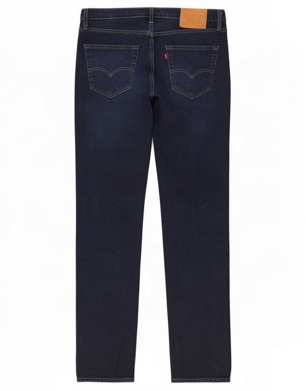 Мужские джинсы Levi's 511 Slim W34 L32 Темно-синие, хлопок