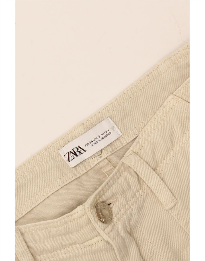 Womens Straight Cargo Trousers EU 34 2XS W24 L31 Vintage Zara and Second-Hand Zara from Messina Hembry 