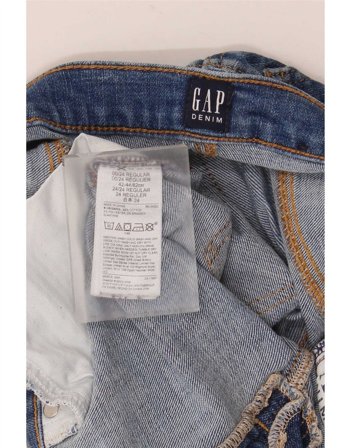 Мужские потертые узкие джинсы Gap W24 L27, синие, хлопок
