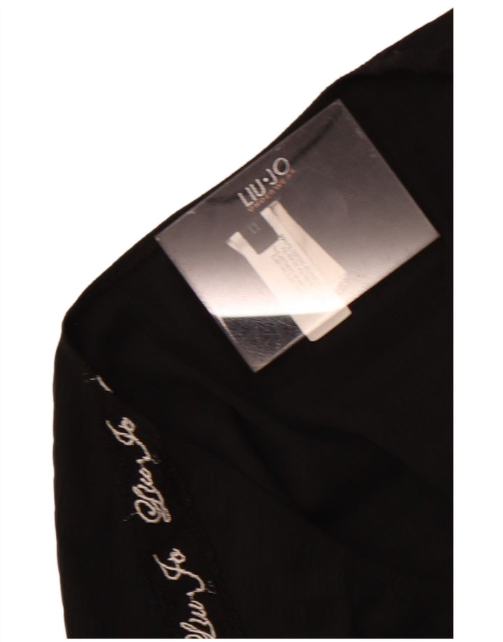 Женская блузка с рисунком Liu Jo Top UK 4 XS, черный полиэстер