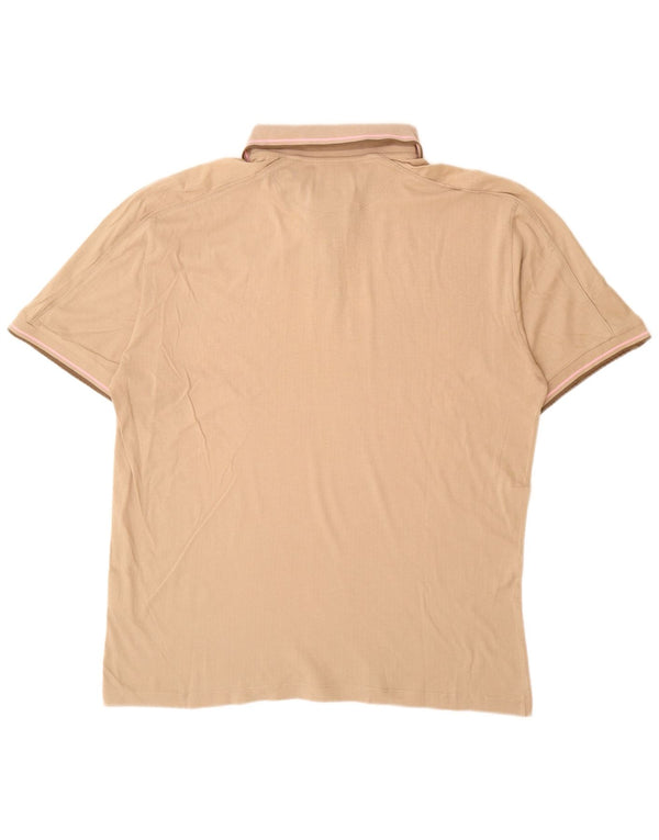 CHAMPION Mens Polo Shirt 2XL Beige Cotton