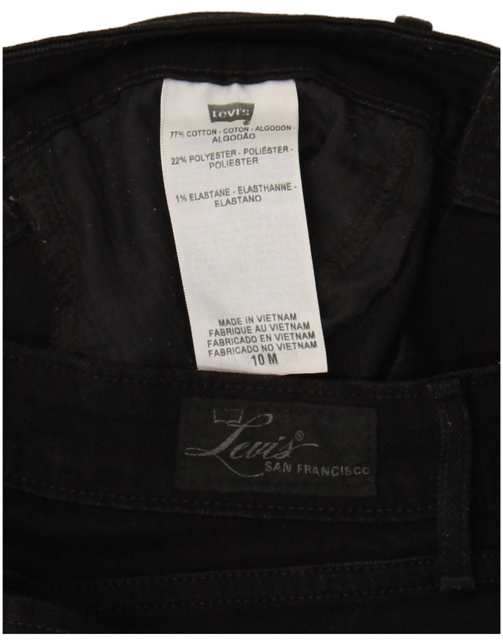 Женские джинсы Bootcut Levi's, размер США 10, большие размеры W32 L31, черный хлопок