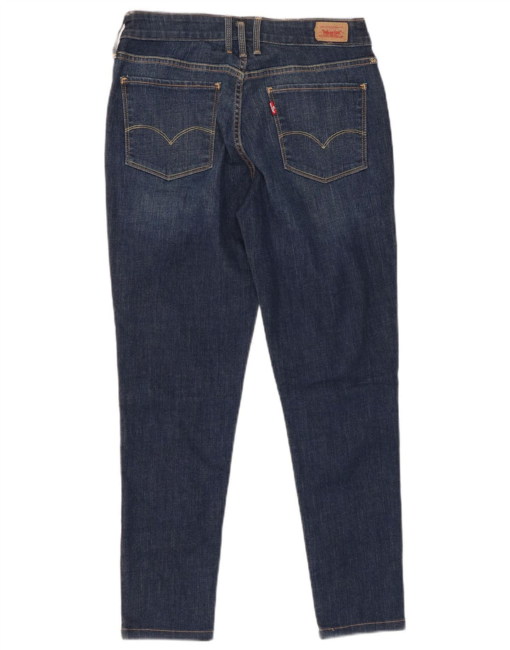 Женские укороченные джинсы скинни LEVI'S W30 L26, синий хлопок