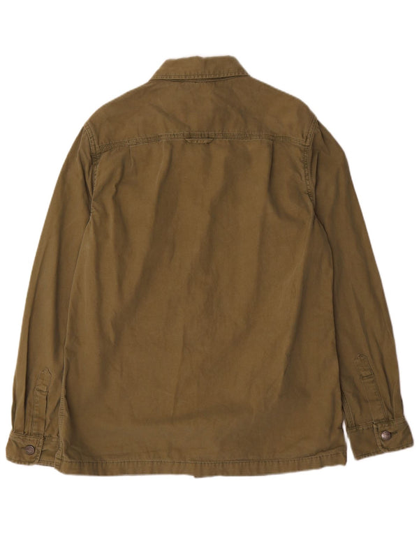 Мужская рубашка Superdry, большая хлопковая рубашка цвета хаки