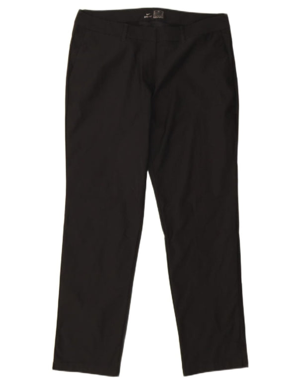 Женские прямые брюки-чиносы Nike Dri Fit UK 14 Medium W32 L30, черные