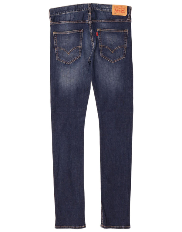 Зауженные джинсы Levi's Girls 520 15–16 лет W30 L33, темно-синий, хлопок