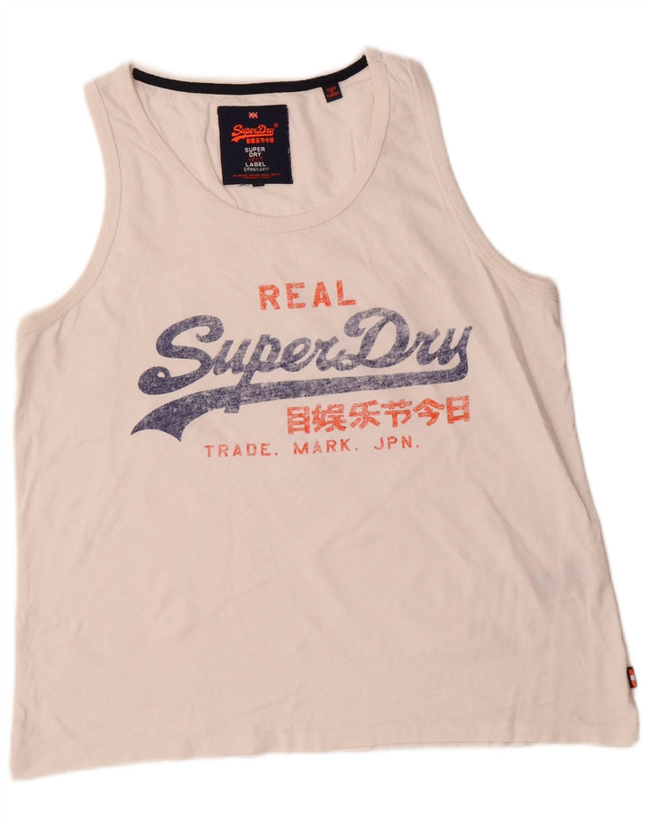Мужской жилет с рисунком Superdry XL, белый хлопок