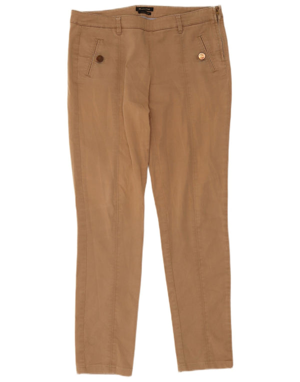 Massimo Dutti Женские узкие повседневные брюки EU 38 Small W28 L28 Бежевые