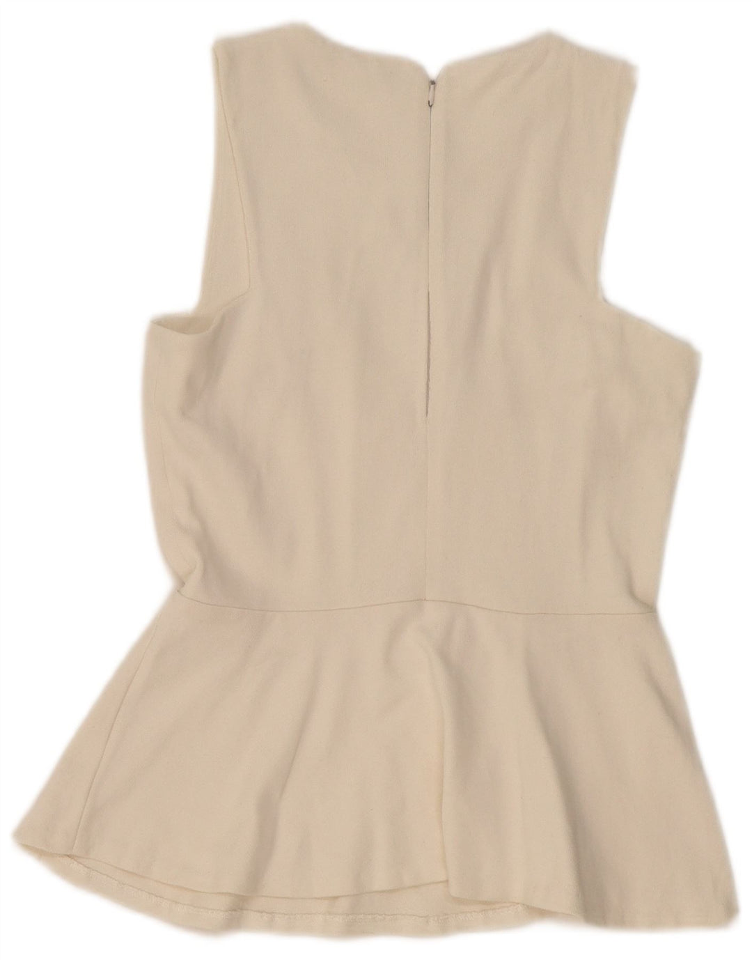 Женская блузка без рукавов ZARA UK 12, средний цвет, белый