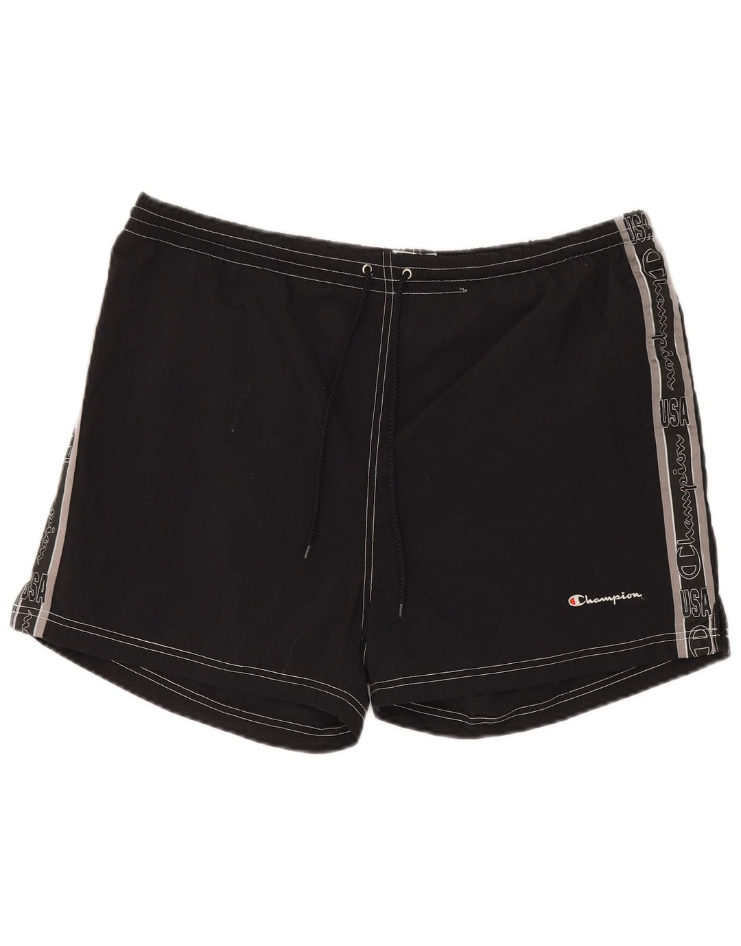 Мужские спортивные шорты с рисунком Champion 2XL, черные из полиамида