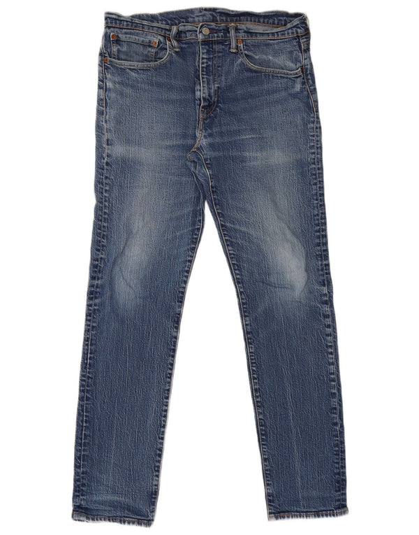 Мужские зауженные джинсы Levi's 502 W34 L34 синие, хлопок