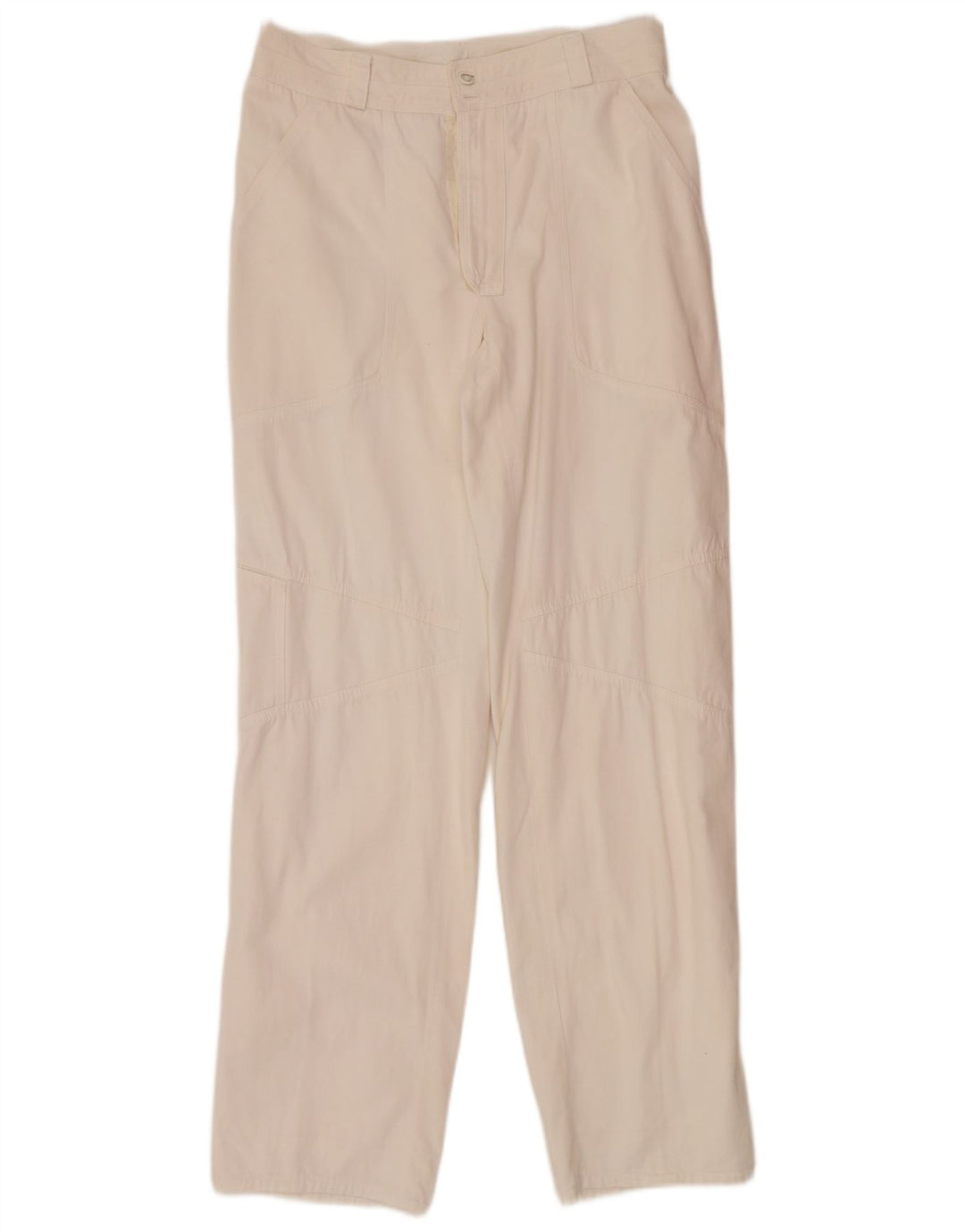 VINTAGE Mens Straight Chino Trousers W32 L33 White