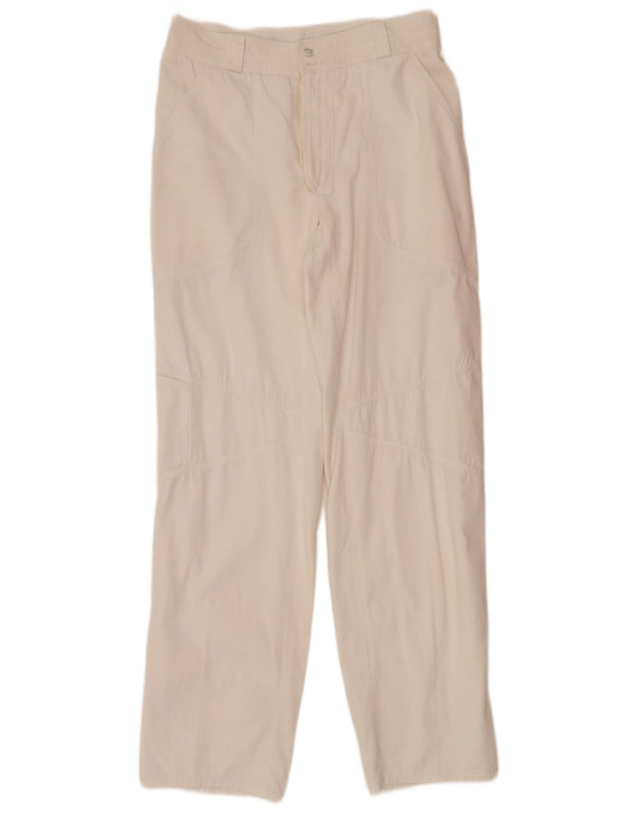 VINTAGE Mens Straight Chino Trousers W32 L33 White
